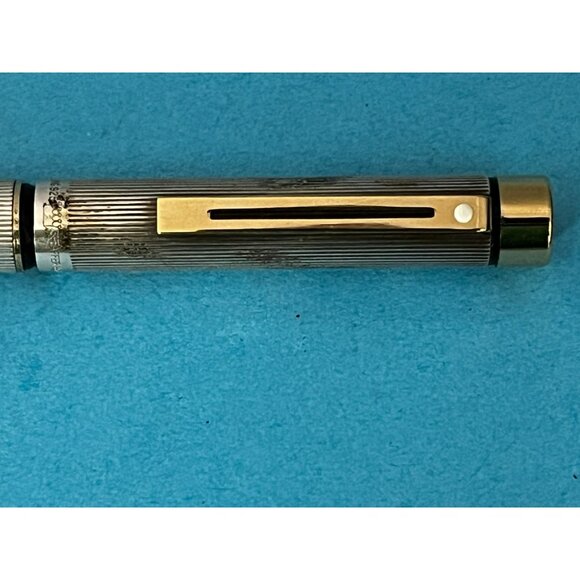 SHEAFFER Pen Set Ball and Fountain Pen Targa STERLING SILVER .925 14k nib dot - Picture 7 of 14